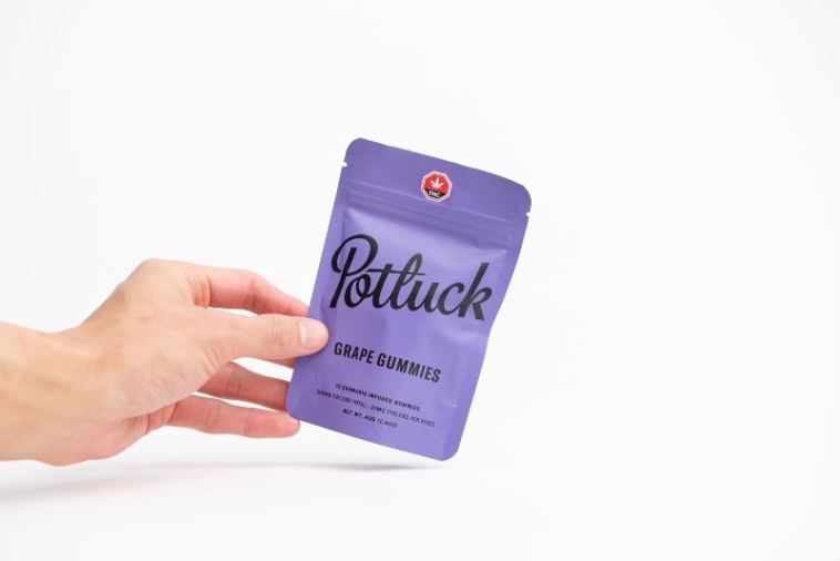 Potluck Extracts β Grape Gummies (1:1) β 100mg THC / 100mg CBD