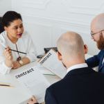 attorney with clients