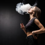 woman vaping