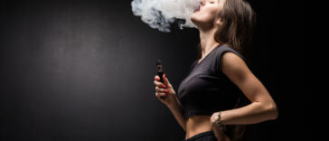 woman vaping